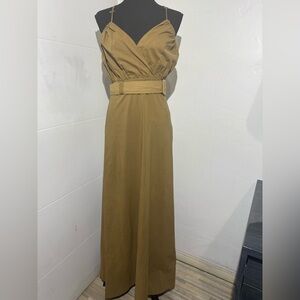 Fashion Nova Tan Maxi Dress